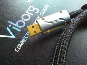 『送料無料Viborg』UC01 Silver Plated Copper サウンドUSB 2.0 A-B ケーブル 1.5m