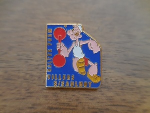 フランス☆古いピンズ 【VILLERS S/SAULNOT】 ピンバッジ ピンバッチ PINS ポパイ POPEYE