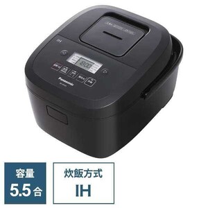 Panasonic パナソニック IHジャー炊飯器 備長炭釜 5合 インバーター2段IH加熱搭載 SR-FE101-K