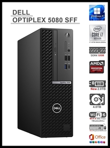 ★DELL OPTIPLEX5080 SFF/i7-10700 8コア/RAM 32GB/AMD R5 430/新品 NVMe Gen4 SSD 2TB+HDD 4TB/Wi-Fi 6/USB3.2/Office2021/Win11Pro★