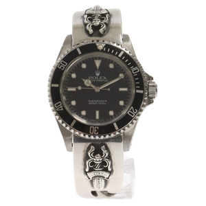 CHROME HEARTS クロムハーツ ×ROLEX Ref.14060/サブマリーナ ダガークラシックリンク ウォッチブレス 腕時計 シルバー