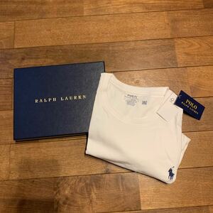 POLO Ralph Lauren ポロ ラルフローレン Tシャツ クルーネック 半袖 トップス カットソー 白 新品 ホワイト