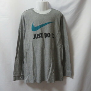 古着 ジュニアL(160) NIKE/ナイキ Tシャツ 長袖 ロンT スポーツ カジュアル グレー 749372-063