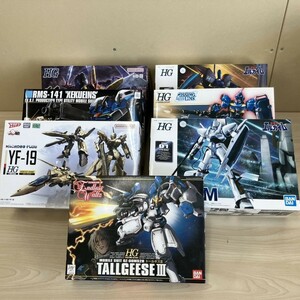 D131-T6-3051 BANDAI プラモデル 7点まとめ エルガイム マクロス トールギスIII ワタル ペイルライダー ゼクアイン 未組み立て品 ③(