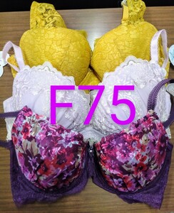 ブラジャー　F75 3枚セット