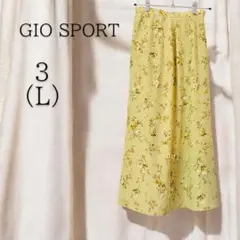 【美品】GIO SPORT　ジオスポーツ 花柄　ロングスカート　3　Lサイズ