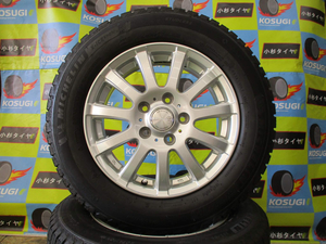 １５インチ中古スタッドレスセット☆　195/65R15　ミシュラン　X-ICE　6-15　5H114.3　+45　ラ・ストラーダ