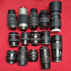 レンズ　ジャンク　まとめ　SIGMA　MINOLTA　ミノルタ　ペンタックス　京セラ　シグマ　24-85mm 35-105mm 75-300mm 