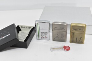 着火確認済 ZIPPO ジッポー LARK ラーク Pacific Edition Double Ender 2004年 3点 まとめ セット フリント オイルライター RO-765S/719