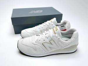 国内正規品 オールレザー CM996HA2 US9.5 27.5cm ホワイト×ゴールド “HERITAGE LEATHER PACK” M996限定 天然皮革 白/金 NB スニーカー