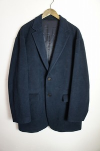 美品19AW SLOWBE スローブ SINGLE 2B JACKET ウール テーラード ジャケット 19FW-KOJK-1 ネイビー紺1022N