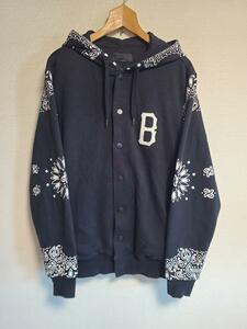 ブラックスケール BLACK SCALE パーカー 羽織 ペイズリー ブルゾン