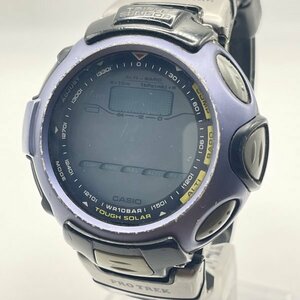 【不動】CASIO PROTREK プロトレック タフソーラー PRG-50 メンズ腕時計 ブラック デジタル時計 (N6