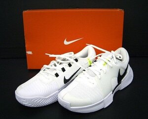 《大関質店》NIKE ナイキ メンズ ハードコート テニスシューズ M ZOOM GP CHALLENGE 1 HC FB3147-101 26.5cm ホワイト/ブラック 未使用