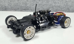 全国一律送料700円 京商 ミニッツ Mini-Z RWD MA03 シャーシ アルミモーターマウント Vモーター 作動確認済 2.4GHz ASF 黒アンテナ FHSS