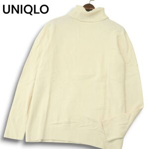 22AW★ UNIQLO ユニクロ 秋冬 高級 カシミヤ100%★ タートルネック ニット セーター Sz.XL　メンズ 大きいサイズ　A4T12681_B#K