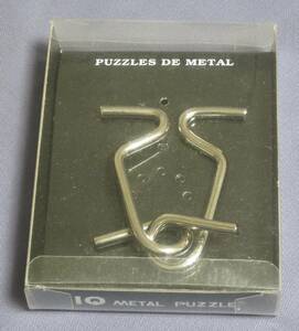 【自宅長期保管品・送料無料・即決】 知恵の輪 PUZZLES DE METAL