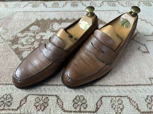 Crockett & Jones クロケットアンドジョーンズ　Harvard ハーバード　6.5 ローファー　ブラウン　オールデン　ジョンロブ