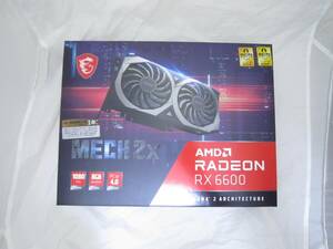 使用頻度少 Radeon RX 6600 MECH 2X 8G msi グラフィックボード グラフィックカード GPU パソコン用品 [iqg