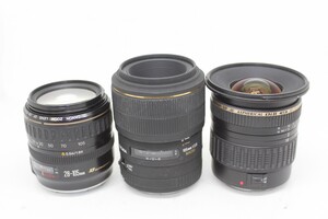 【キヤノンレンズ3点まとめ売り】Canon・SIGMA・TAMRON #0093-1105