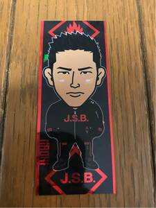 三代目J Soul Brothers LIVE TOUR UNKNOWN METROPOLIZ 小林直己 モバイル千社札ステッカー J.S.B.