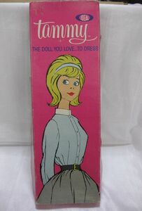 レア品 IDEAL社　タミーちゃん 着せ替え人形 初代版 1960年代 箱 スタンド付