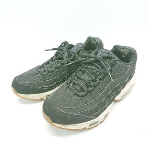 ◇ NIKE ナイキ エアマックス95 307960-017 ローカット カジュアル スニーカー サイズ24 ブラック レディース E