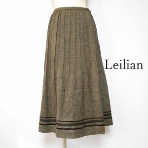 856794 Leilian レリアン 茶系 ロングスカート 9