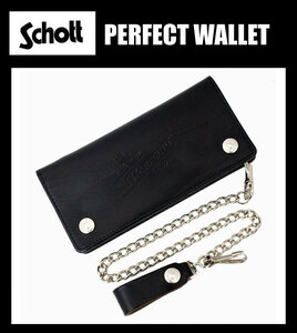 Schott (ショット) 6970021 PERFECTO WALLET パーフェクト レザーウォレット 010BLACK 日本製