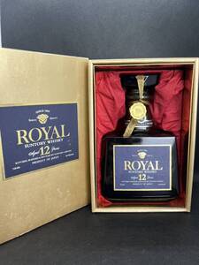 【福岡限定発送】未開栓 サントリー ROYAL ローヤル プレミアム 12年 ブルーラベル 43％ 720ml 国産 古酒 箱付き