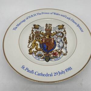 絵皿 アンティーク 英国 イギリス PRIDE OF Britain England wood & sons royal marriage souvenir ユニオン 1981 YO3C12