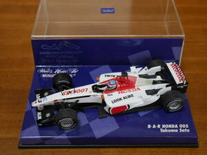 即決 1/43 ミニチャンプス BAR ホンダ 005 佐藤琢磨 鈴鹿サーキットパッケージ