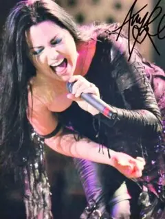 エイミー・リー直筆サイン入り超大型写真…Amy Lee