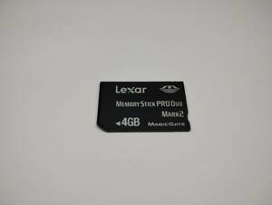 4GB　Lexar　メモリースティックプロデュオ　MEMORY STICK PRO DUO フォーマット済み　メモリーカード