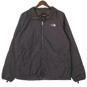 THE NORTH FACE ノースフェイス 中綿 ナイロンジャケット アウトドア ワンポイントロゴ グレー (メンズ L) 中古 古着 A1719