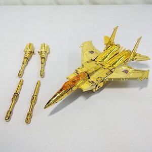 mF619a [難あり] タカラトミー 変形！ヘンケイ！ トランスフォーマー D-02 スタースクリーム / 金メッキ 詳細不明 | K