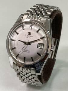 【ジャンク品】TISSOT SEASTAR ティソ シースター メンズ腕時計 AUTOMATIC 自動巻き デイト 【カラー：シルバー】