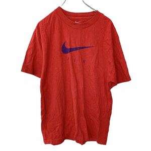 NIKE 半袖プリントTシャツ Lサイズ ナイキ スポーツブランド レッド 古着卸 アメリカ仕入 t2206-4261