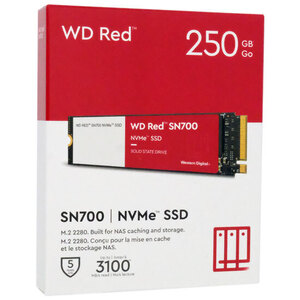 Western Digital製 SSD WD Red SN700 NVMe WDS250G1R0C 250GB [管理:1000029434]