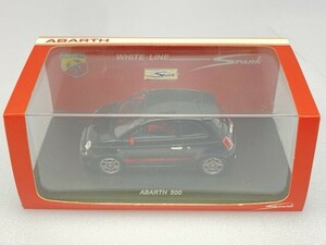 スパーク 1/43 フィアット 500 アバルト 2008 ブラック S1316 ABARTH FIAT [19-9350]