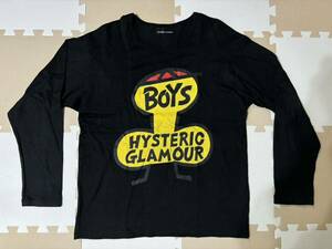 【HYSTERIC GLAMOUR】ヒステリック・グラマー ロングTシャツ 2CT-5665 size.Free made in JAPAN ロンT BOYS 美used