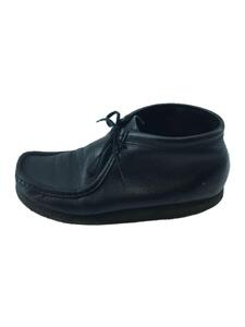 Clarks◆ハイカットスニーカー/UK7.5/BLK/レザー