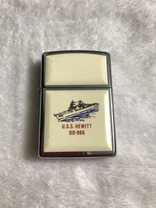 ZIPPO ジッポー オイルライター アメリカ海軍 USS HEWITT ヒューイット 駆逐艦 ウルトラライト 1996年製未使用品 未開封品 AMERICA