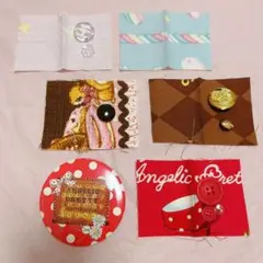 Angelic Prettyのはぎれ＆ボタンセット　フレンチカフェ　チェスチョコ