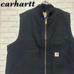 【名作】カーハート Carhartt ダックベスト キルティング ブラック XL