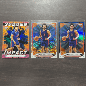 Cade Cunningham パラレル 3枚セット Speckle Refractor /299 , Blue Basketball Parallel Insert 2023-24 Topps Chrome Basketball NBA