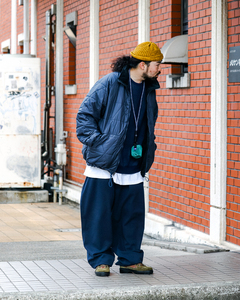 新品未使用 23AW nanamica Cotton Wool Twill Track Pants ネイビー 新作 完売品 コットン/ウールツイル SUCF358 XL ナナミカ