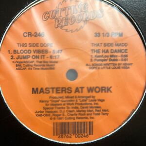 12 Masters At Work Blood Vibes / Jump on it ハウス Kenny Dope Louie Vega