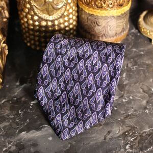 USA VINTAGE STEFANO Ricci PATTERNED DESIGN SILK TIE/アメリカ古着柄デザインシルクネクタイ 