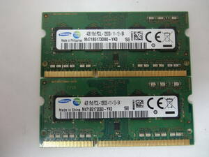 ☆SAMSUNG PC3L-12800S 4GB×2枚 BIOS確認済☆１